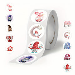 500pcs Christmas Gnome Stickers Roll Vinyl Stickers Scrapbook Journal Laptop Bum