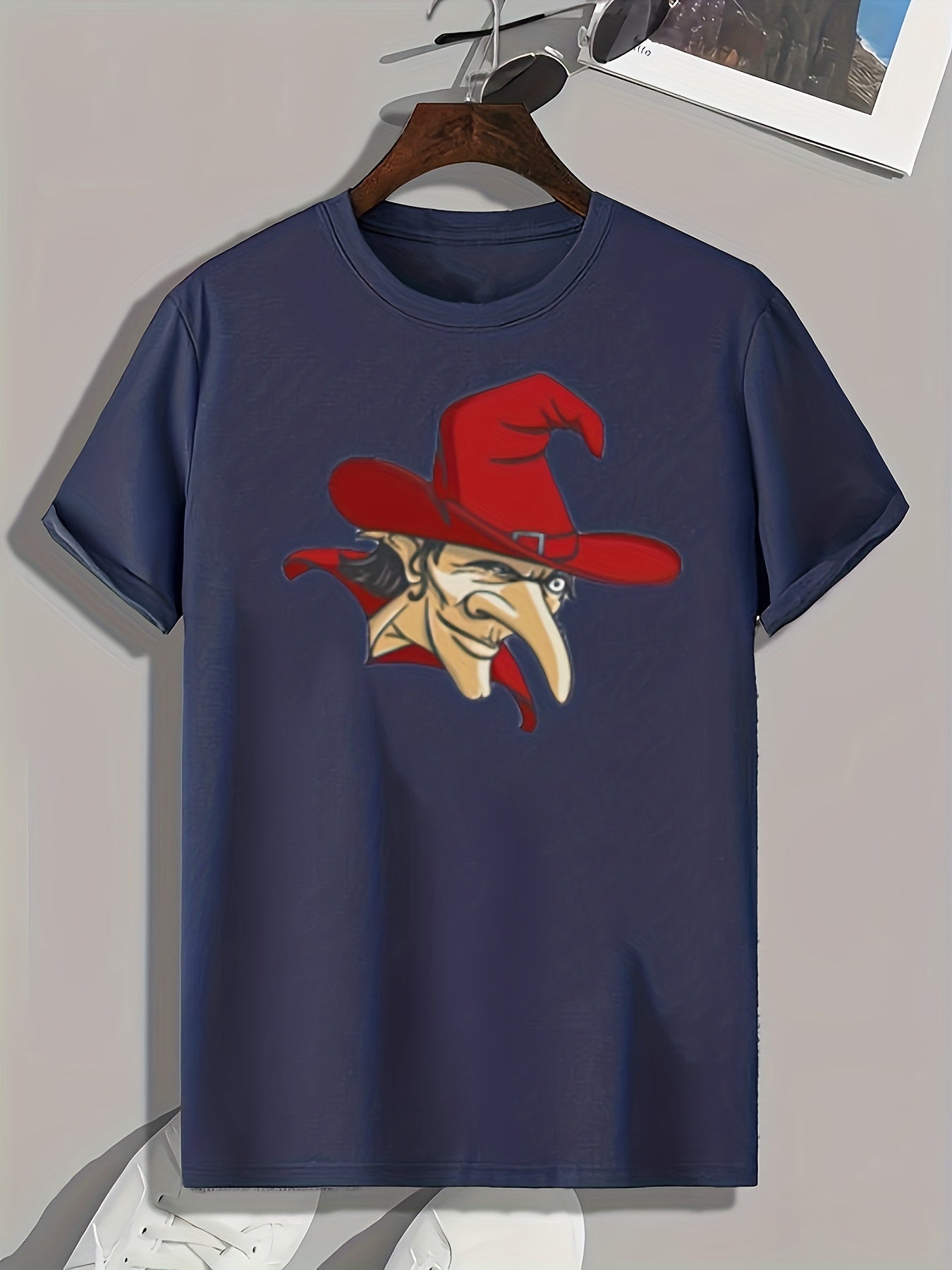 Clown Print Men's Graphic T-shirt for Summer