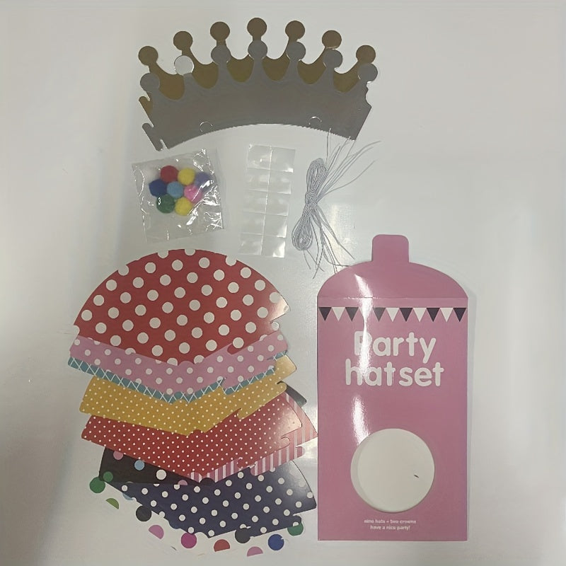 8pcs Adult Birthday Party Hats, Party Supplies & Decorations