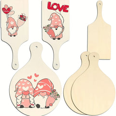 3pcs Mini Wooden Paddle Cutting Board DIY Home Kitchen Crafts Painting Toys