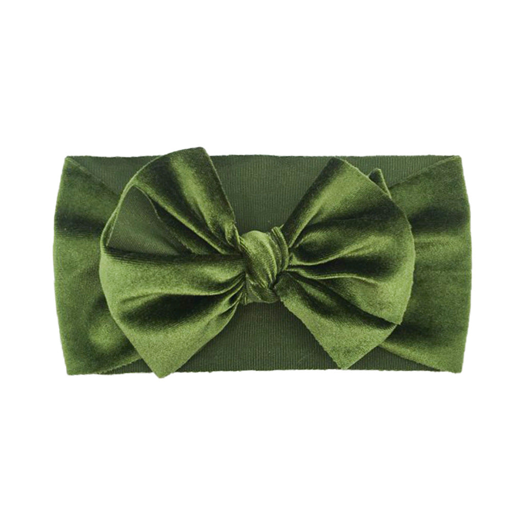 Velvet Bow Headband for Baby Girls