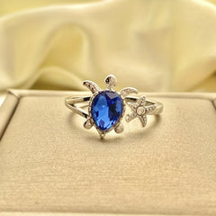 Turtle Starfish Alloy Ring Holiday Party Girls Gift