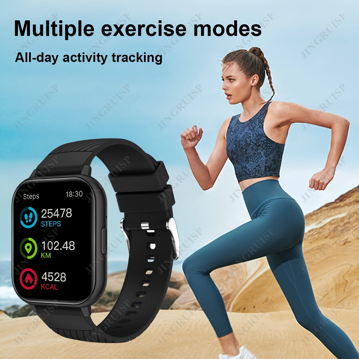 JINGRUISP Smartwatch 1.83" Full Touch Screen