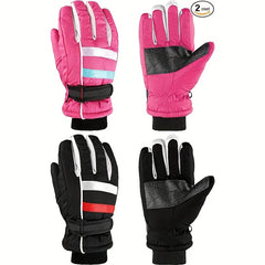 Kids Skiing Gloves Winter Waterproof Snowboard Gloves