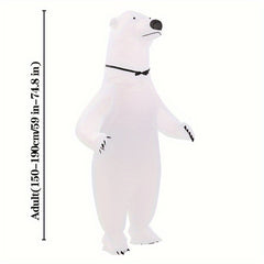 Polar Bear Inflatable Costume Halloween Party Cosplay Dress