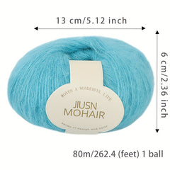 Single Horsehair Crochet Baby Wool Thread for Dolls Sweaters 25g