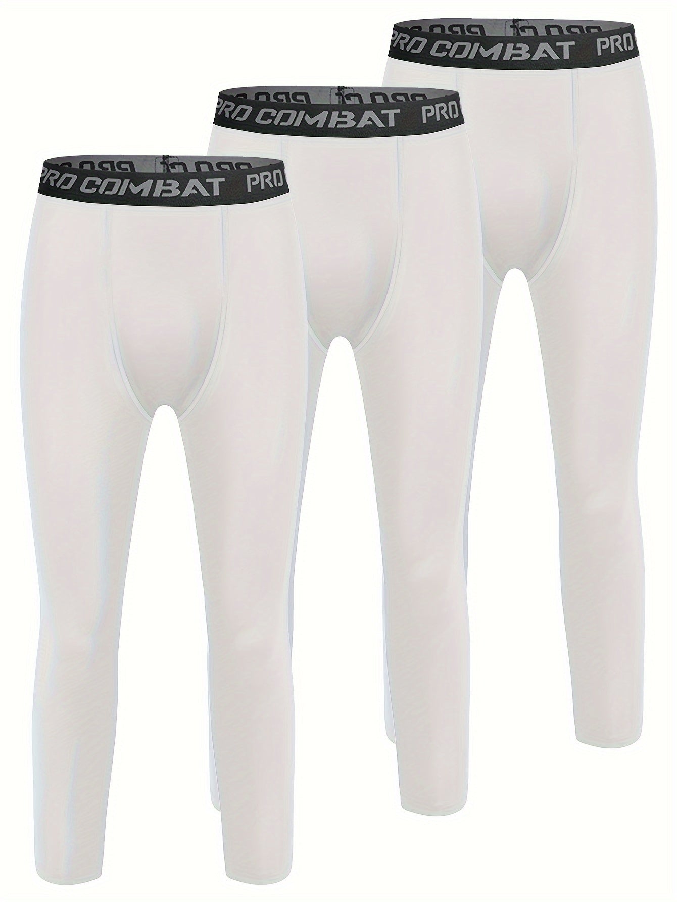 Men's Solid Bottom Leggings Active Quick Drying Sports Pants Set