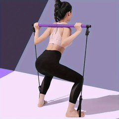 Multifunctional Yoga Bar with Resistance Band