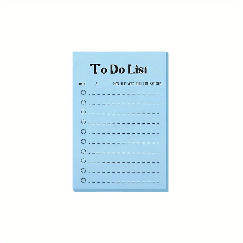 To Do Sticky Notes, 50 Sheets, Self-Adhesive, Assorted Colors