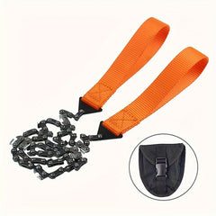 Portable 11-Tooth Steel Hand Chain Saw 24 inch Garden Pruning Tool
