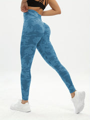High Waist Camo Yoga Leggings Butt Lifting Cropped Activewear