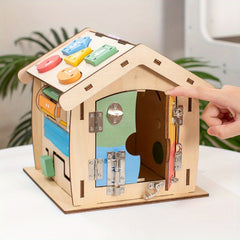 Montessori Busy House Baby Education Puzzle Unlock Box DIY Toys