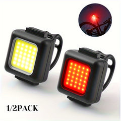 Mini Bike Headlight Taillight Set Strong Light Front Rear Lights Night Cycling