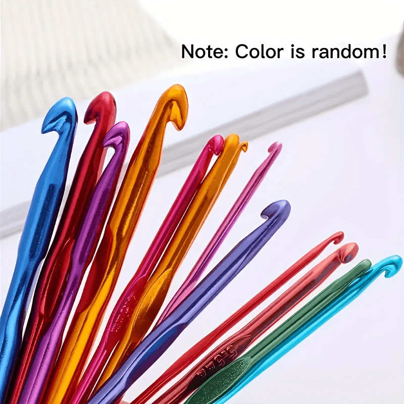 12pcs Aluminum Crochet Hook Set Sweater Weaving Handicrafts