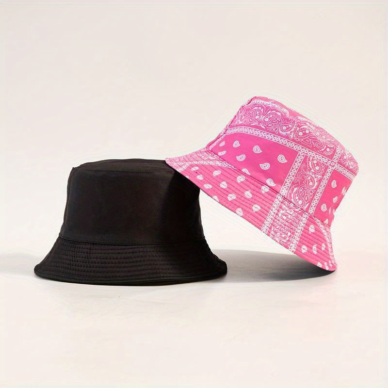 Cashew Nut Print Fisherman Hat Street Sun Hat Basin Hat