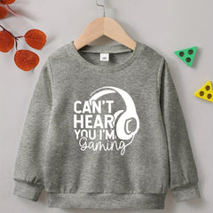 CAN'T HERE I'M GAMING Boys Sweatshirt
