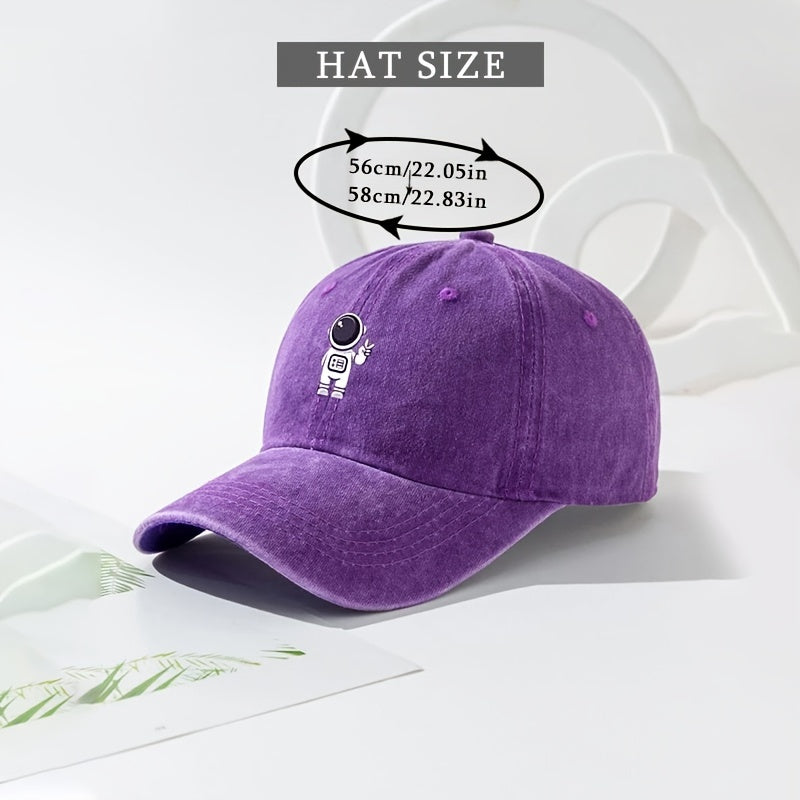 Astronaut Baseball Cap Solid Sun Visor Hat Unisex Sports Hats For Men and Women
