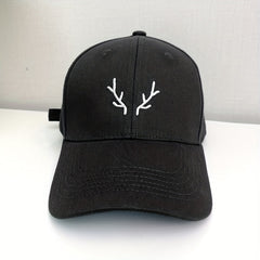Antlers Embroidery Baseball Cap Adjustable Dad Hat