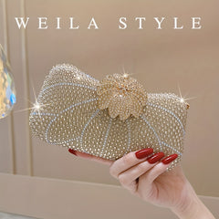 Rhinestone Evening Clutch Handbag for Weddings