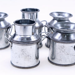 Mini Tin Flower Pot Gardening Scene Small Milk Pot Iron Bucket Flower Arrangemen
