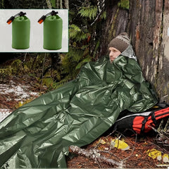 2pcs Emergency Sleeping Bags Waterproof Insulation for Outdoor Camping
