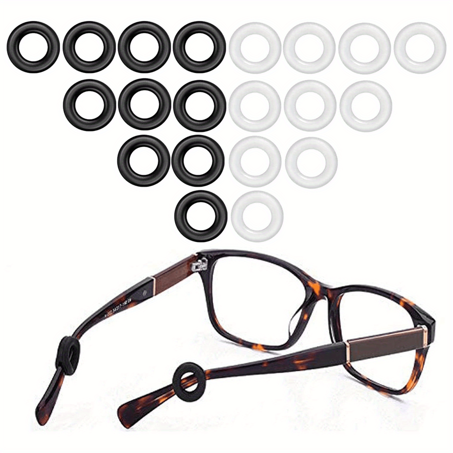 10 Pairs Clear Glasses Ear Grips Non Slip Comfort Holder