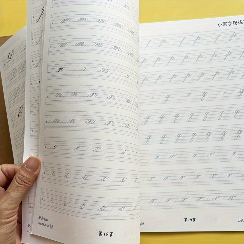 English Handwriting Practice Book Cursive & Print Workbook