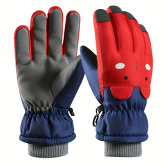 Kids Ski Gloves Winter Warm Waterproof Snowboard Gloves