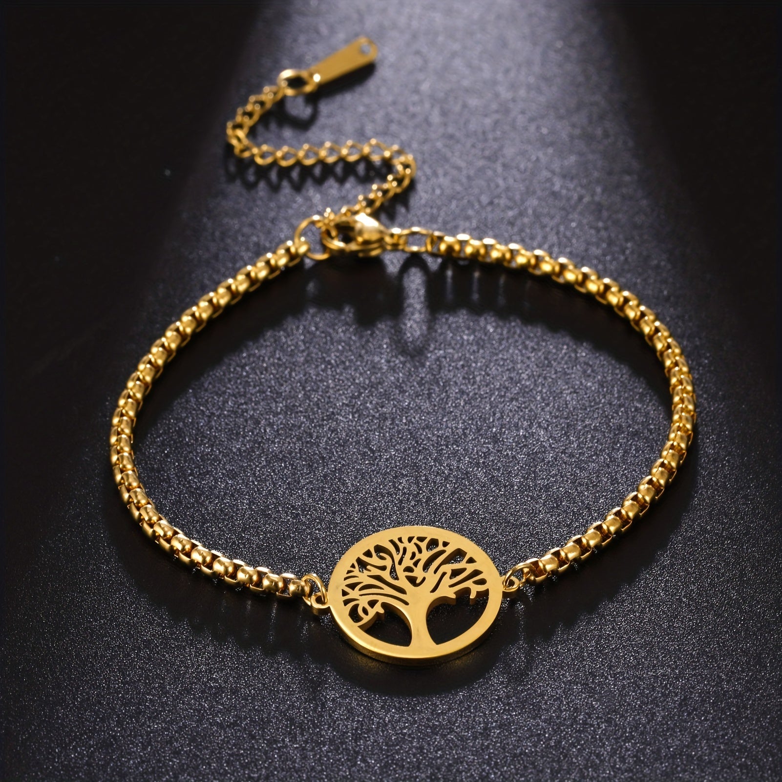 Stainless Steel Tree Of Life Bracelet Link Bracelet Gift