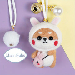 Wool Felting Kit Beginner Animal Dog Shiba DIY Art Craft Kids Adults Pen