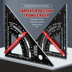 Aluminum Alloy Triangle Angle Protractor & Speed Square Measuring Ruler