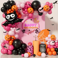 115pcs Halloween Balloons Bat Arch Christmas Halloween Thanksgiving Gift