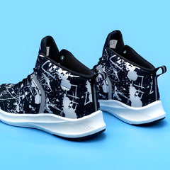 Men's Chinese Characters Lace-up High Breathable Basketball Shoes