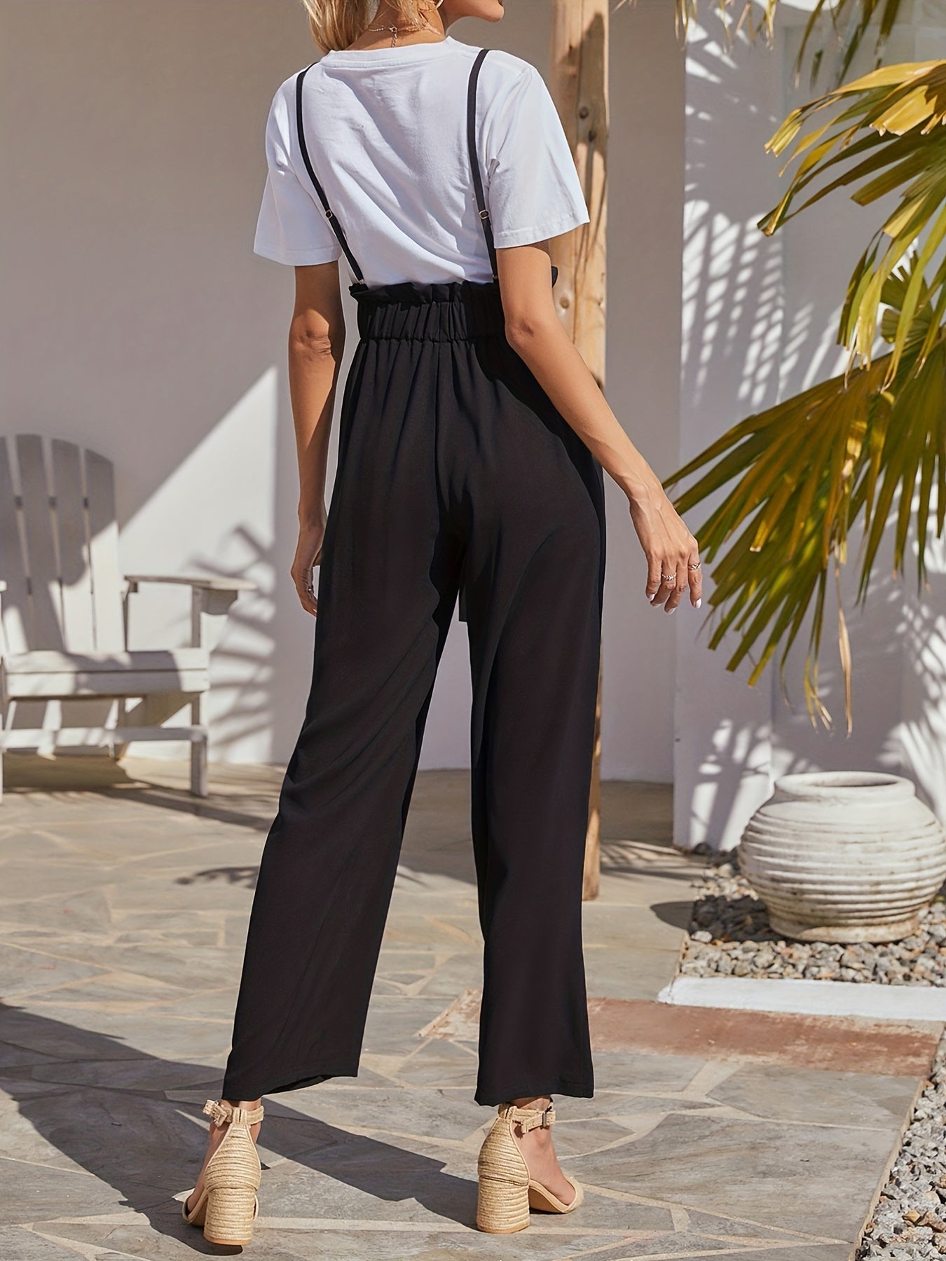 Wide Leg High Waist Lounge Trousers With Pockets
