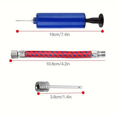9pcs Inflation Tool Kit Pump Inflation Needle Manual Air Pump Set