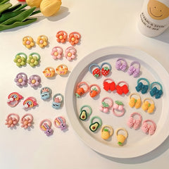 Flowers Bow Fruits Decor Hair Ties Decorative Hair Accessories