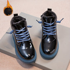 Girls Soft Warm Fleece Boots - Indoor Outdoor Walking Winter