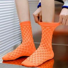 9 Pairs Crew Socks Breathable Mid Tube Women's Stockings
