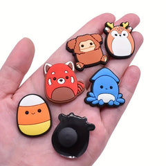 30pcs Animal Shoe Charms for Clogs Jigs Slides Sandals PVC Shoe Decorations