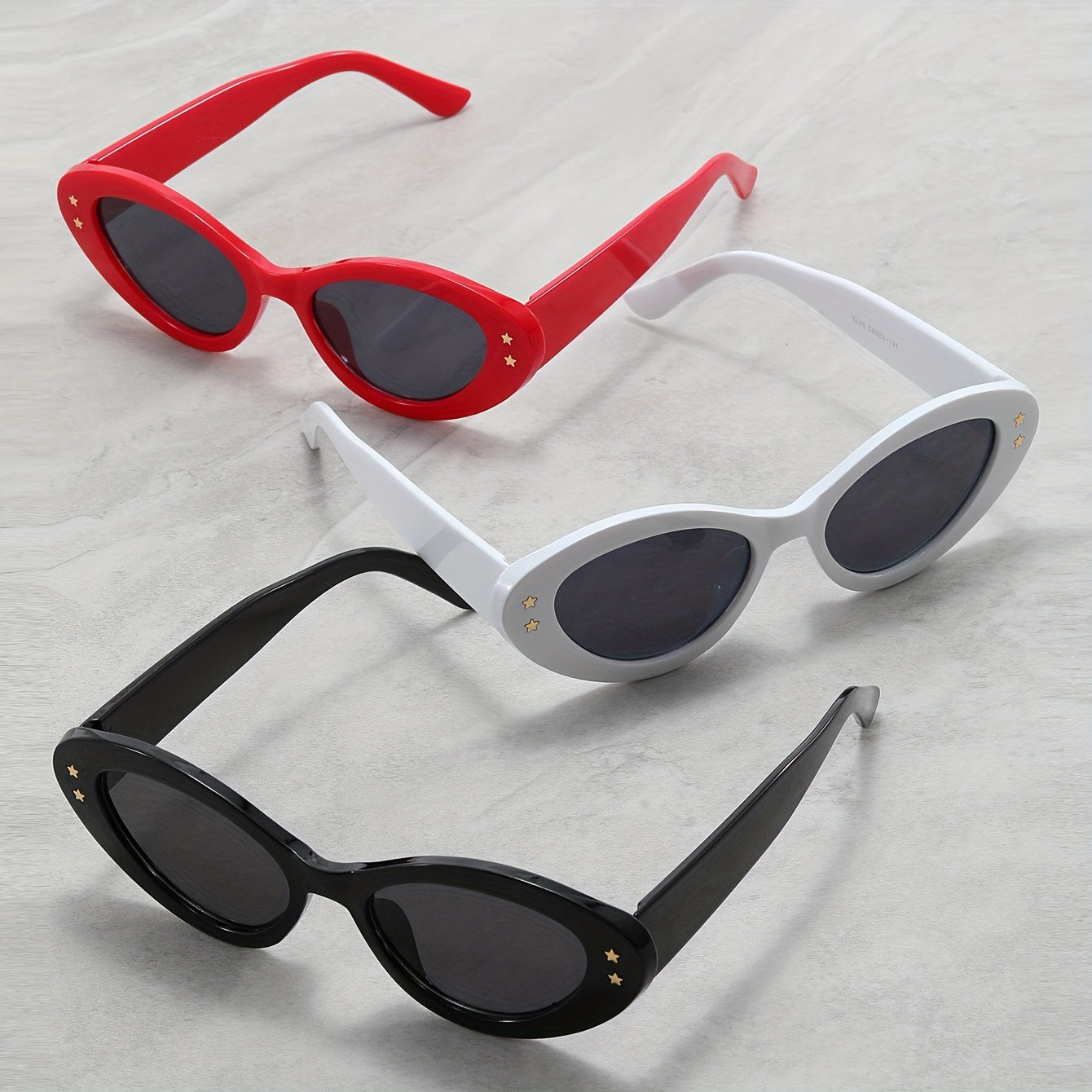 3 Pairs Men's Small Frame Sunglasses UV400 for Sports
