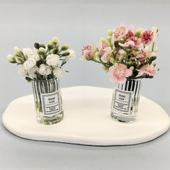 Mini Jasmine Vase for Dollhouse 1:12 Scale Decor Accessory