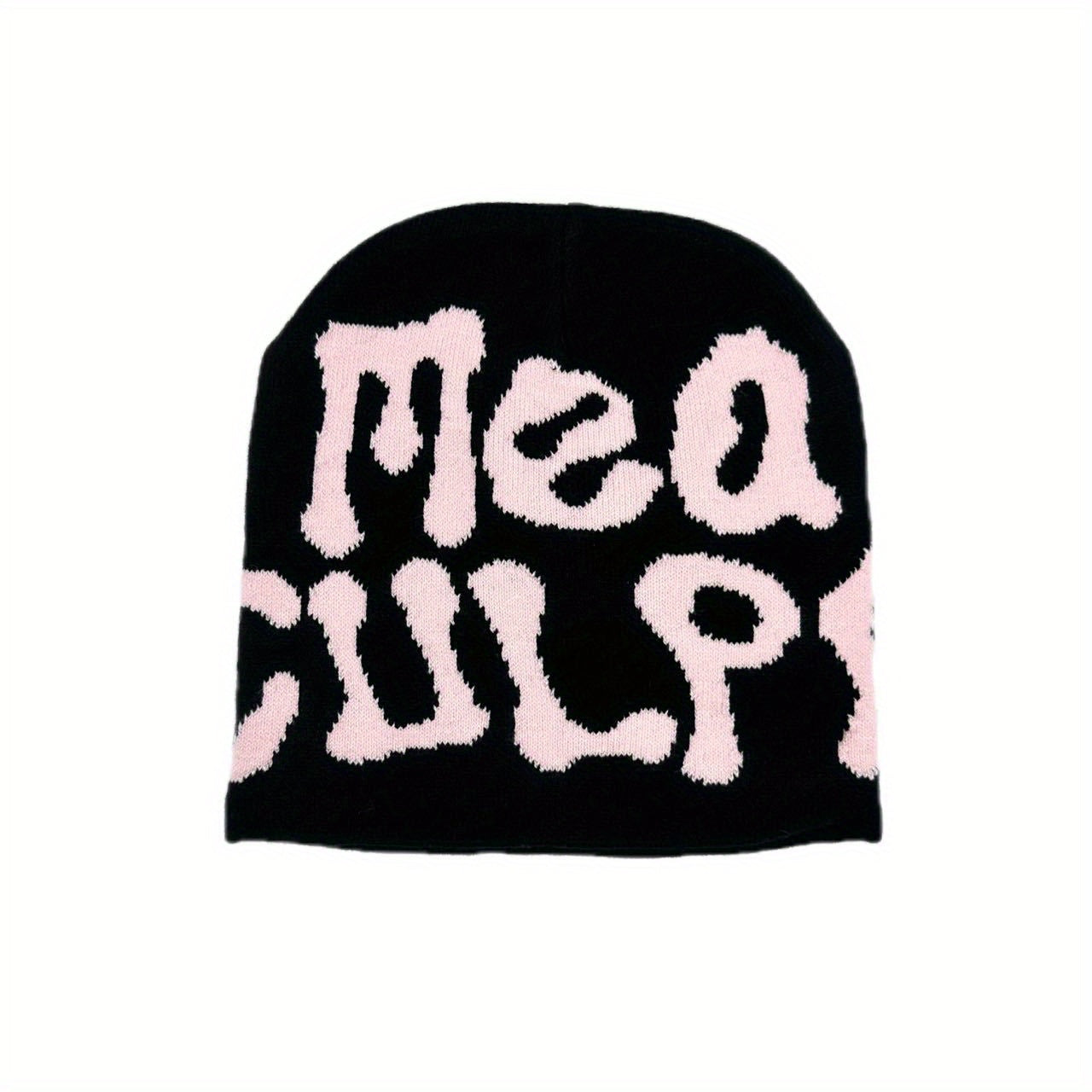 Y2K Hip Hop Candy Beanie Letter Jacquard Knit Hat
