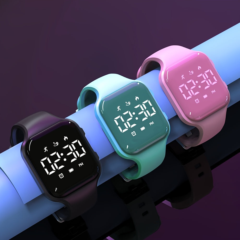 Kids Activity Tracker Watch LED Digital Color Display Alarm Timer Fitness Watch
