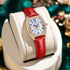LIGE Girls Youth Gift Watch Oval Appearance Waterproof Female Students Watch