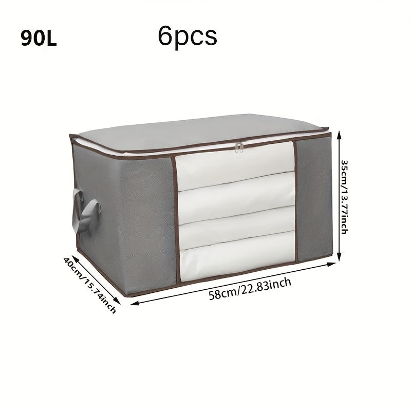 Large Capacity Clear Quilt Storage Bag Non Woven Lightweight Clothes Quilt Bag