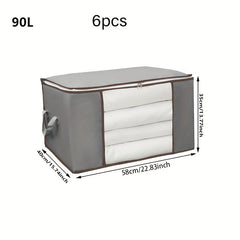 Large Capacity Clear Quilt Storage Bag Non Woven Lightweight Clothes Quilt Bag
