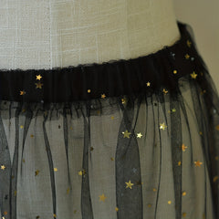 Sequined Mesh Skirt for S American Beach Vacation