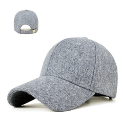 Wool Plus Size Baseball Cap Plus Velvet Cap Autumn And Winter Mens