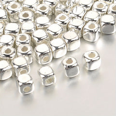 100pcs 3 4mm CCB Square Loose Spacer Beads Rose Golden Seed Beads