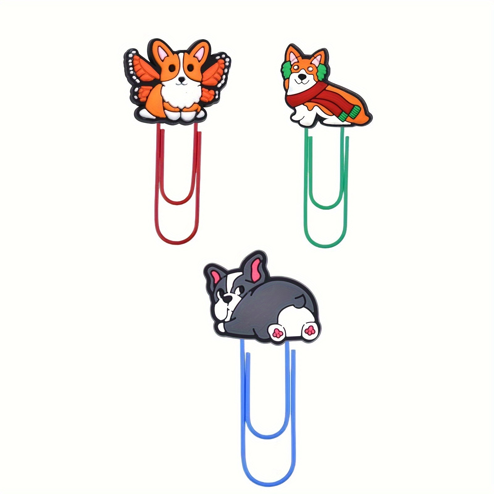 Dog Series Cartoon Paper Clips & Sticky Notes Office School Teacher Supplies